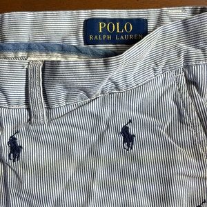 Polo Ralph Lauren Classic Fit 9" Multi - Pony Pinstripe Striped Shorts